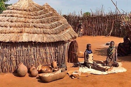 Karamojong manyatta homestead