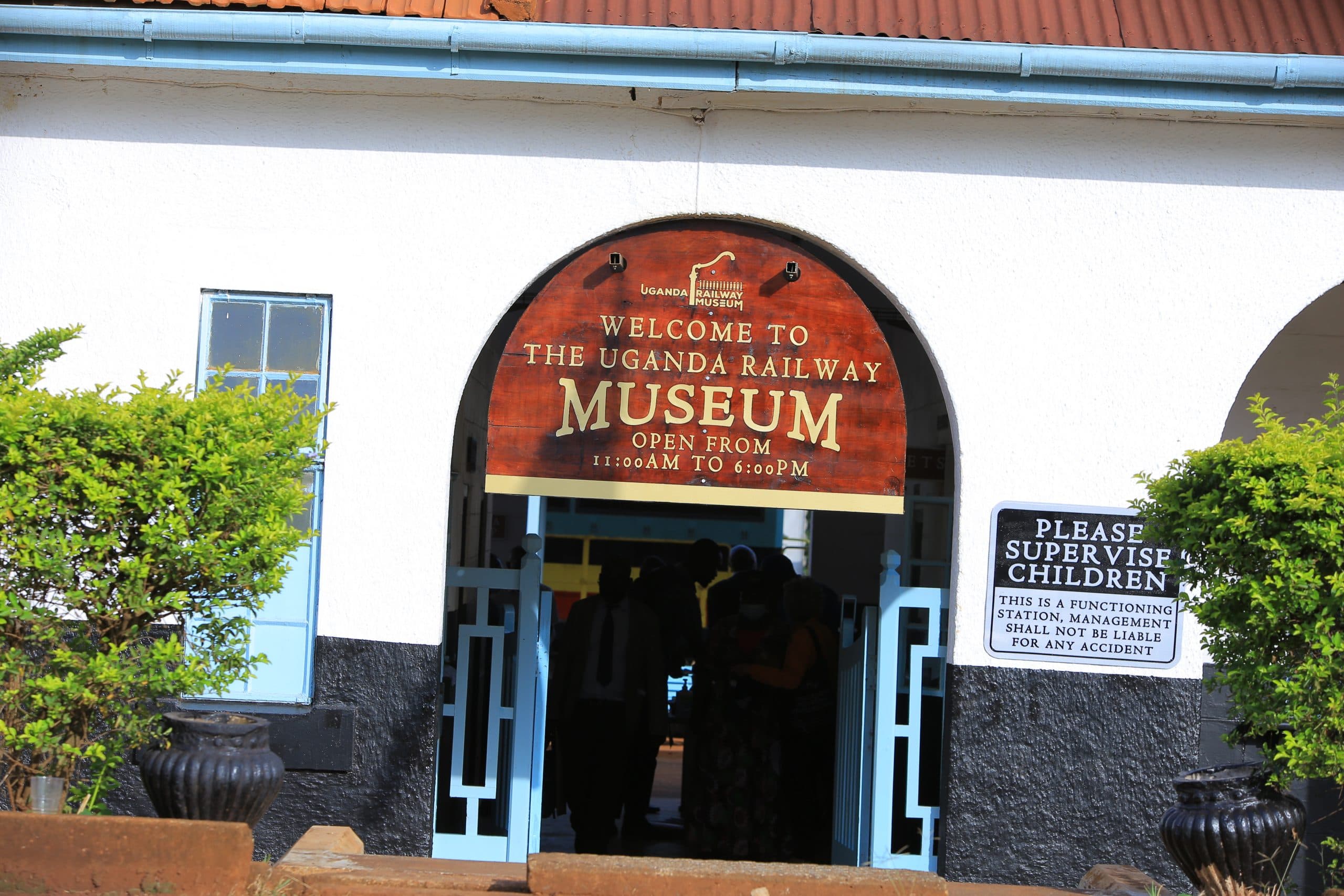 Entrance to the Uganda Railway Museum at Jinja Railway Station.