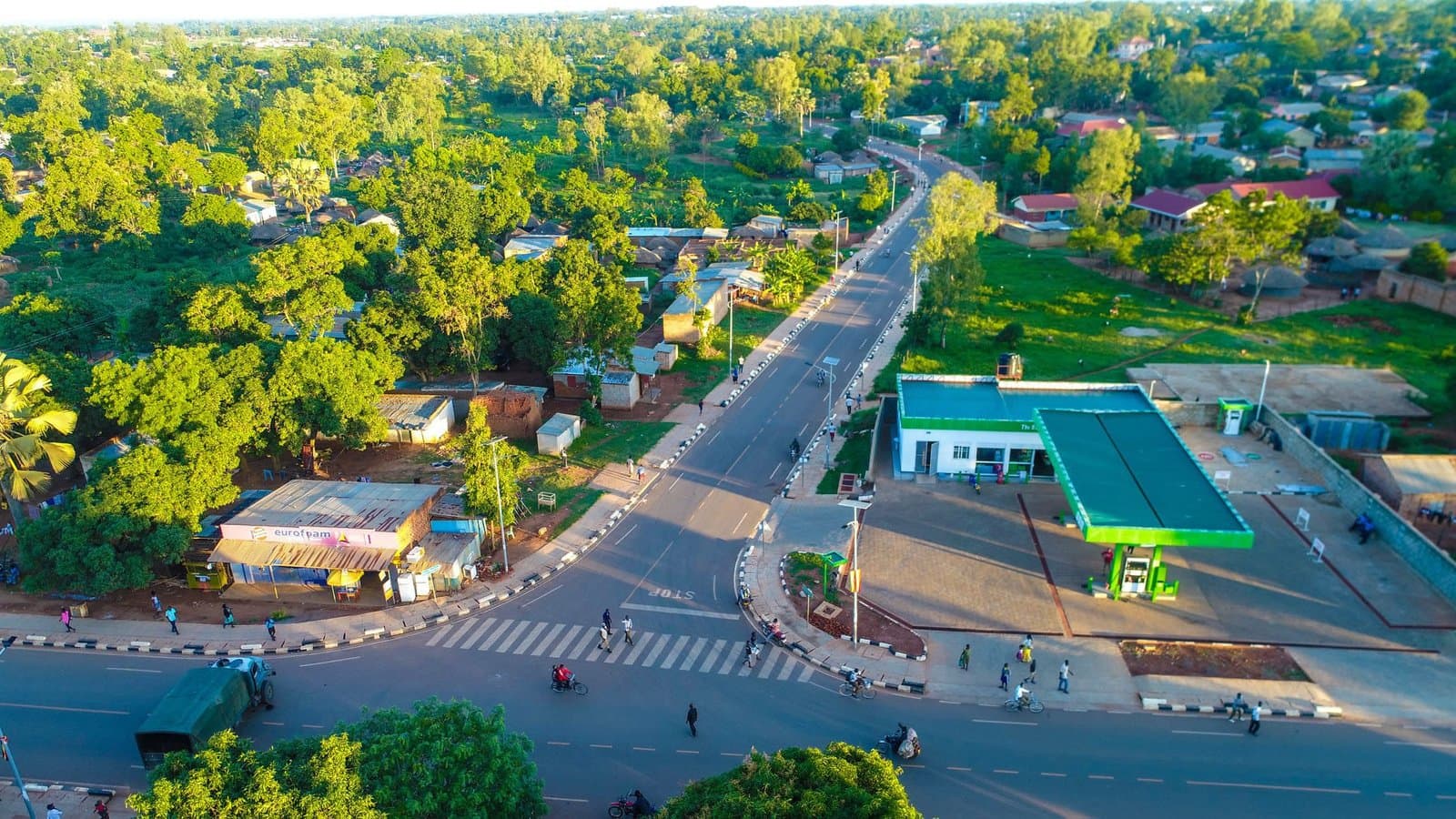 Aerial view of Gulu