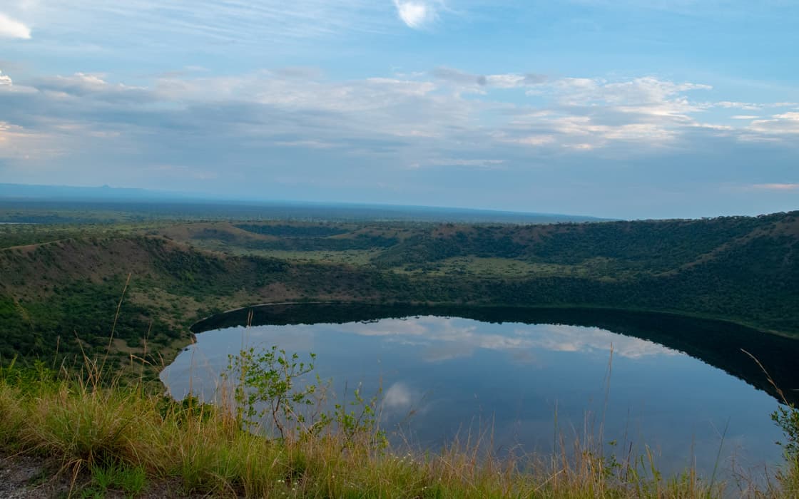 Queen's View over the park's crater landscape